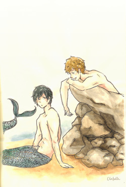 clafalle:  mermaid AU feat. my scanner makes everything yellower