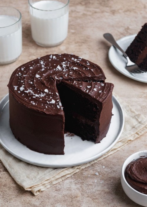 fullcravings:  Salted Chocolate Cake