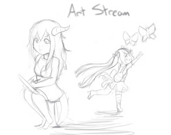 Art Stream! Where some of us are more focused than others…Come