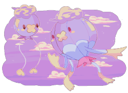 wizardcrowns: 💛🎈💜drifloon & drifblim💜🎈💛