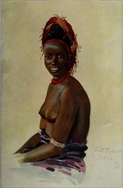 Fullah girl, from From the Congo to the Niger and the Nile : an account of The German Central African expedition of 1910-1911. Via Internet Archive Book Images.