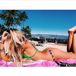 olalaswimwear:Tie dye // Purple X Hapuna thong #olalaswim #reversible