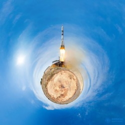 Little Planet Soyuz   Image Credit & Copyright: Andrew Bodrov