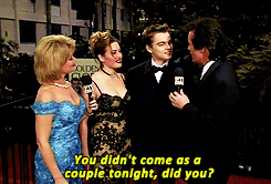  Leonardo Dicaprio and Kate Winslet at the Golden Globes on January