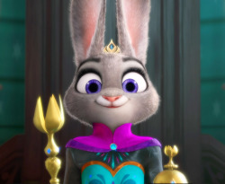 constable-frozen:  Judy!  as first rabbit queen or arendelle,