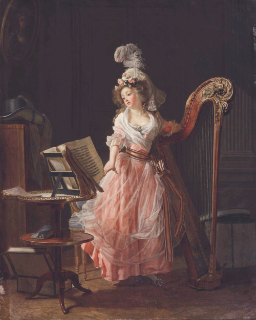 Michel Garnier - La jeune musicienne, 1788