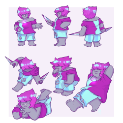 nerdy-knitter:  Got an AMAZING ref sheet of my gem, Spectrolite