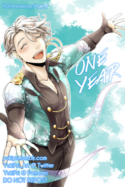 yukipri:  HAPPY ONE YEAR ANNIVERSARY, YURI!!! ON ICE!!!October