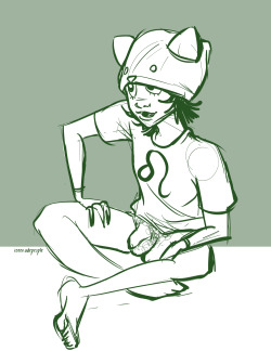 animperfectpatsy:   iseenudepeople:  Nepeta with a flaccid dick,