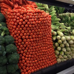 vfilthy:  Supermarket carrots. Artist unknown 