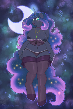 onnanoko-mlp:  Added on a background to this piece for a print