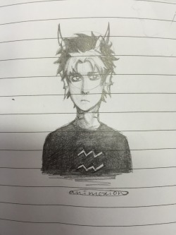 animexion:  I was curious to see how Eridan looked with his hair