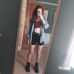 mardy-arse:  cant afford to buy black shorts so chopped up some