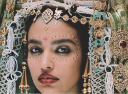 retrospectia: A Moroccan bride on her wedding day. Style Engine,