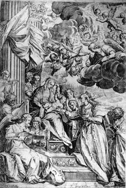 institutefinearts:  Lantern slide: Agostino Carracci (1557-1602), Marriage