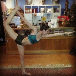 Almost there! :D #standingbow #yoga