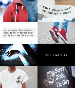 frostsemma:  Character Aesthetics: Billy Kaplan (requested by