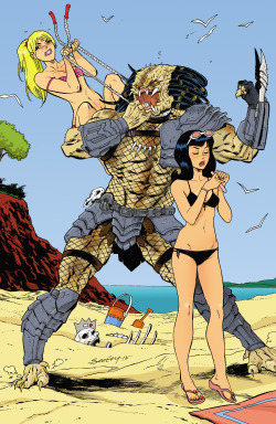 towritecomicsonherarms:  Archie vs Predator by Tim Seeley 