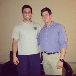 Luke Kuechly and I.