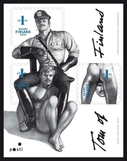 Tom of Finland stamps soon to be published by the Finnish postal