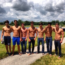 texasfratboy:  oh my god, where did they get these hotties? that’s