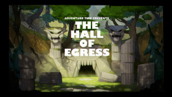 The Hall of Egress - title carddesigned by Tom Herpichpainted