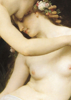 c0ssette:  Flora And Zephyr,1875,detail,William-Adolphe Bouguereau.