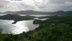 View from Shirley Heights, Antigua.  Looking out across English