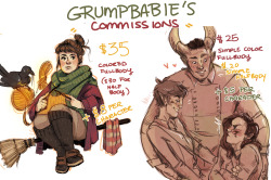 grumpbabie:  grumpbabie:  hi guys!! I have new commissions because