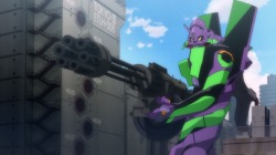 kingaragorn31:  Rebuild of Evangelion - Eva 01 to fire 