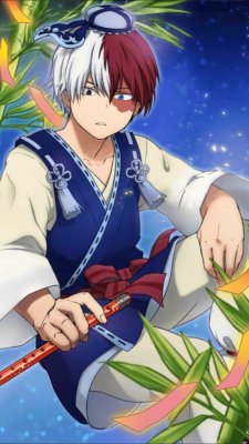 tomo-bon:  Todoroki Shouto in the Tanabata banner for BNHA Smash