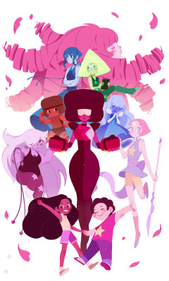 eyebird96:  Steven universe full sized work. Ameriacan animation