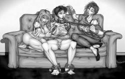 Three on a Couch by Soggo For more of his work see the source