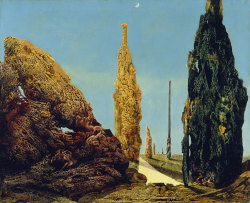 obscure-landscapes:  Max Ernst, Solitary and Conjugal Trees (1940)
