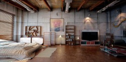 mylittledreamhome:  Wide open loft space.