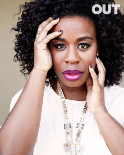 Uzo Aduba “Crazy Eyes” from OITNB for OUT magazine