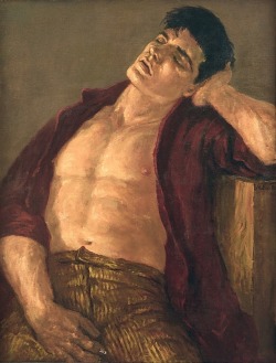 artfreyparis:    Edward Melcarth, “Junkie with Open Shirt”