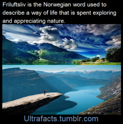 ultrafacts:Friluftsliv is a Norwegian word loosely translated