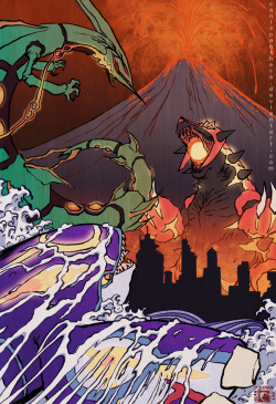 theredherb:Clash of the Kaiju By Sean Donnan 