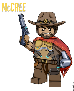 avastindy:  McCree from Overwatch as a Lego Minifig. And a bonus