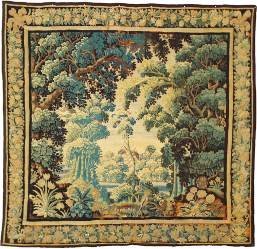 psikonauti:  Flemish Verdure Tapestry   7th Century