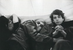 post-punker:  Paul Morrissey, Andy Warhol and Lou Reed, 1966,