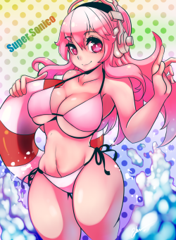 fandoms-females:  super_sonico_by_azurebladexiii ( TMG #21 -