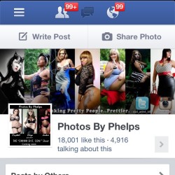 18,000 likes!!!!  Www.facebook.com/photosbyphelpsfanpage  Thank you thank you thank you to the models, fans and supporters !!  Still making pretty people&hellip;.prettier!!