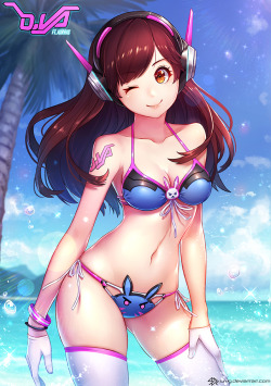 caskitsune:D.Va !! | jurrig※Permission was granted by the artist to upload their works. Make sure to rate/retweet the original work!