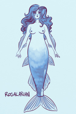 rosalarian:  Drew some mermaids today maybe for a comic who knows