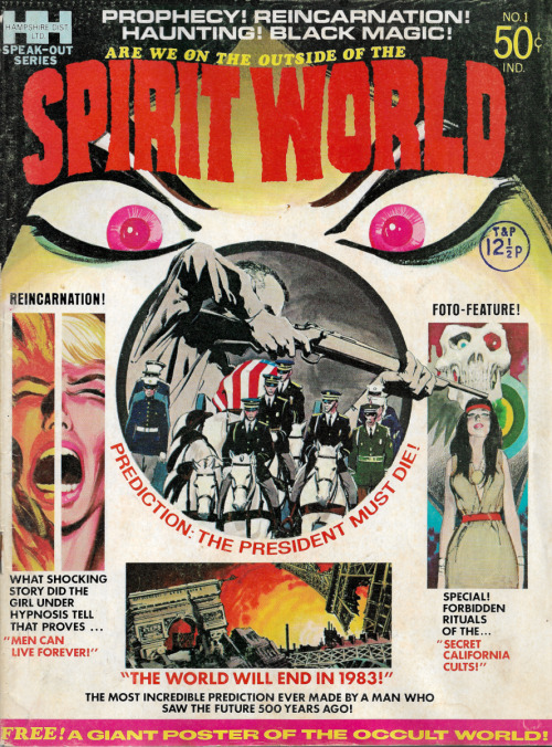Spirit World, No. 1 (Hampshire Distributors, 1971). Cover art