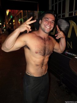 gayweho:  XXX star Solomon Aspen made his WeHo debut at Adonis