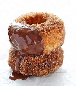 fullcravings:  Churro Doughnuts