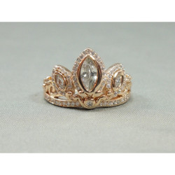 thepastisallbehindme:  Rapunzel Rose Gold Tiara Princess Ring